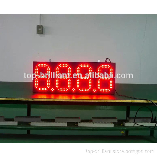 led gas station sign